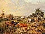 Country Canvas Paintings - Country Life